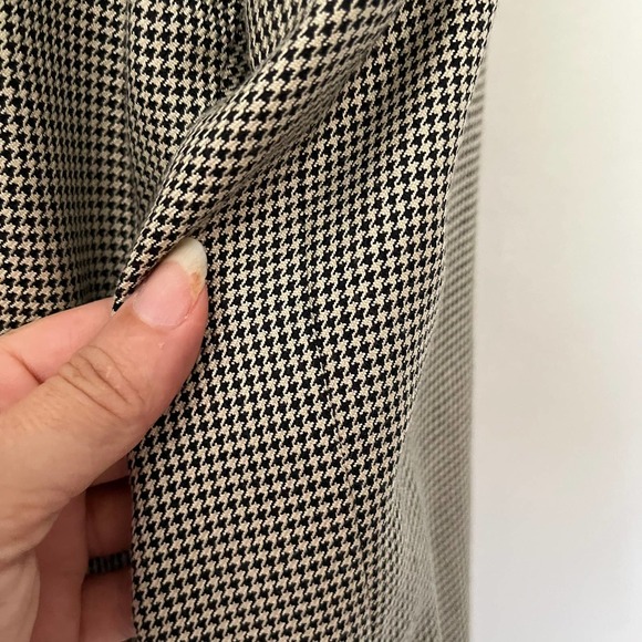 T Harris London Sport Coat Mens Blazer Size 46L Houndstooth Silk Wool Tan - Picture 4 of 13